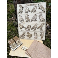 Drewniana układanka "Atlas Ptaków"